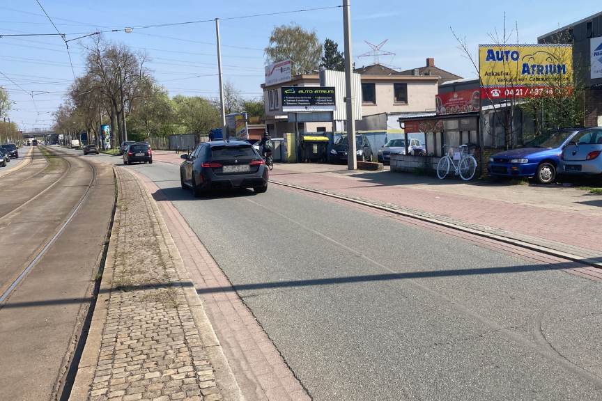 Duckwitzstraße mit Ghostbike
