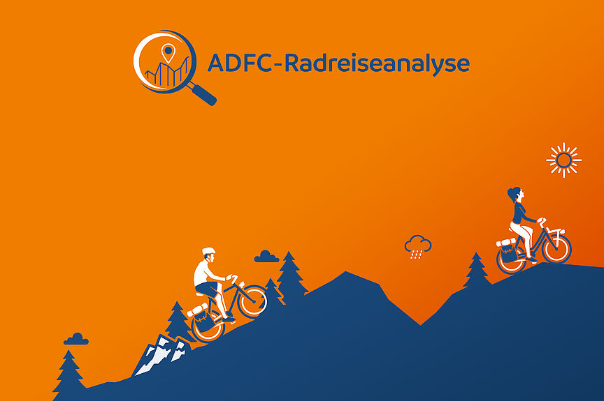 ADFC-Radreiseanalyse 2023: Keyvisual ADFC-Radreiseanalyse 2023: Keyvisual