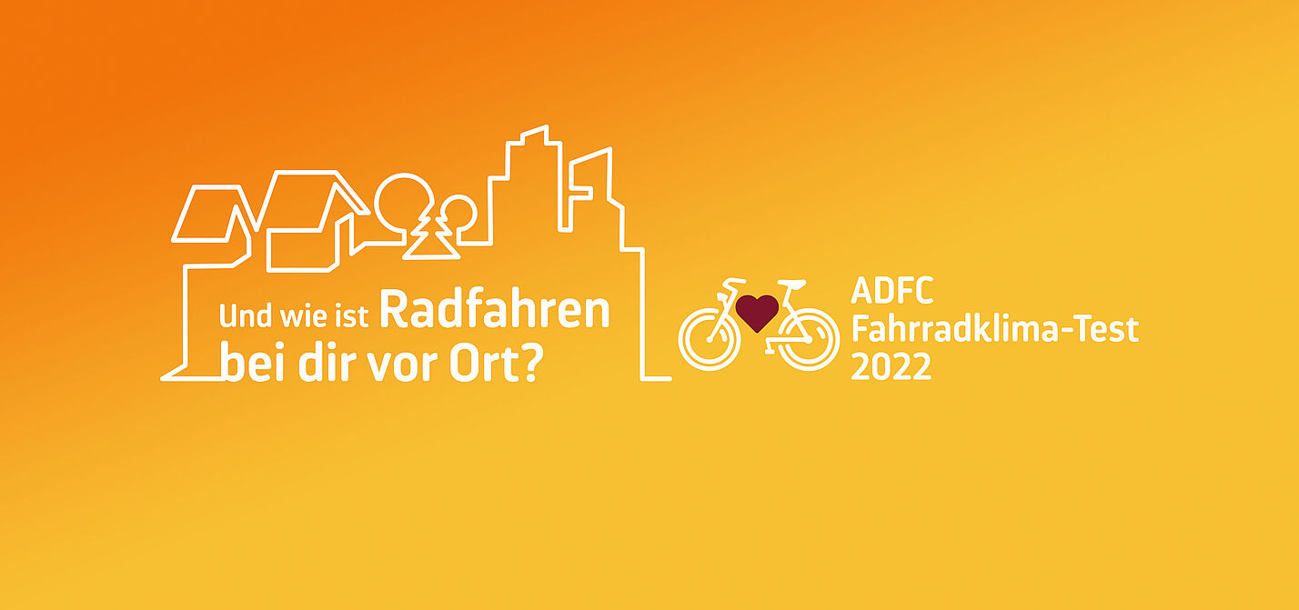 Fahrradklima-Test 2022 Keyvisual ADFC-Fahrradklima-Test 2022